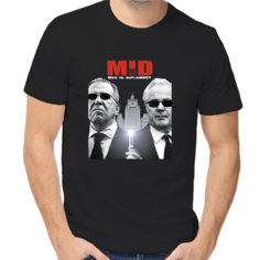 Футболка Лавров mid men in diplomacy, размер (66)8XL, чёрный Нет бренда