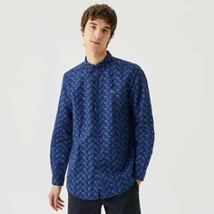 Рубашка LACOSTE, размер T39, темно-синий