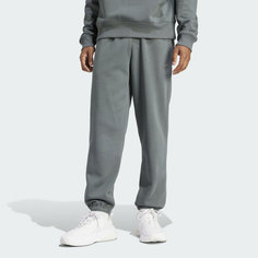 Брюки adidas, размер S, серо-зеленый