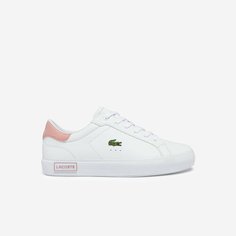 Кеды LACOSTE, размер 5.5, белый / розовый