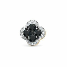 Подвеска Diamant online, красное золото, 585 проба, бриллиант, сапфир, темно-синий
