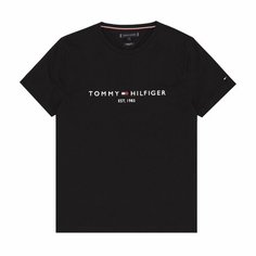 Футболка TOMMY HILFIGER, размер XL, черный меланж