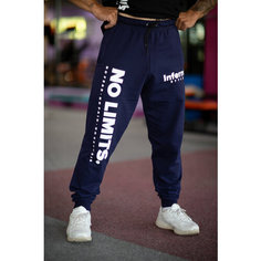 Брюки Inferno Style Брюки спортивные "NO LIMITS" Б-001-002, размер 2XL, синий