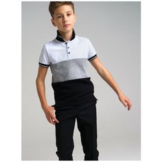 Поло playToday, размер 128, черный