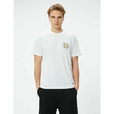 Футболка KOTON, размер XL, белый