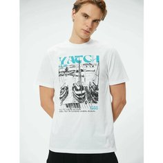 Футболка KOTON, размер S, белый