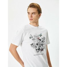 Футболка KOTON, размер L, белый