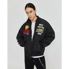 Бомбер Gloria Jeans Ready! Steady! Go!, размер 12-14л/152-164, черный