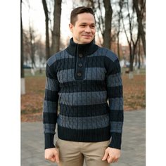 Свитер DECADE Базовая, размер 50, , синий