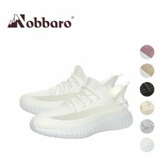 Кроссовки Nobbaro, полнота 6 (RU)/ на среднюю стопу, размер 40, белый