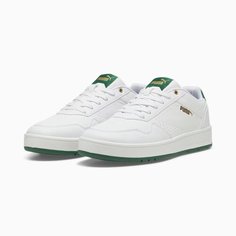 Кеды PUMA Court Classic, размер 8,5 UK, белый/зеленый