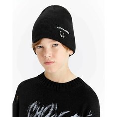 Шапка бини Gloria Jeans, размер 10-14л, черный