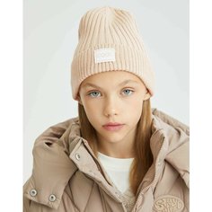 Шапка бини Gloria Jeans, размер 8-10л, бежевый