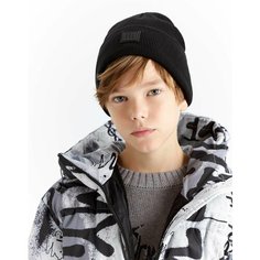 Шапка бини Gloria Jeans, размер 6-8л, черный