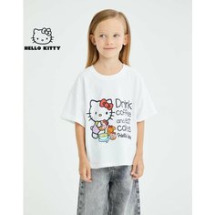 Футболка Gloria Jeans, размер 5-6л/116, белый