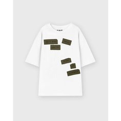 Футболка Gloria Jeans Ready! Steady! Go!, размер 16-18л/182, белый