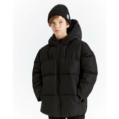 Шапка бини Gloria Jeans, размер 8-10л, темно-серый/белый