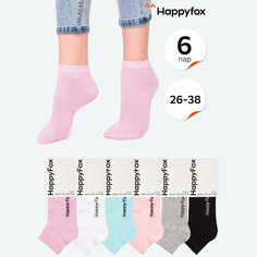 Носки Happyfox Школа 2024, размер 16-18, , черный, голубой, серый, белый