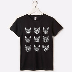 Футболка Happyfox Детская, размер 152, черный