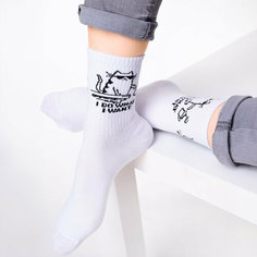 Носки Happyfox Для женщин, размер 36-40, белый