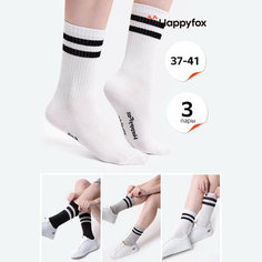 Носки Happyfox Для девушек, размер 25-27, , мультиколор