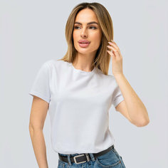 Футболка Happyfox Для женщин, размер 52, белый/белый