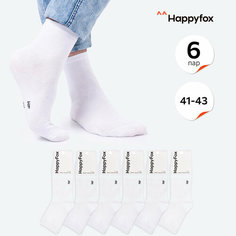 Носки Happyfox для мужчин, размер 27-29, белый
