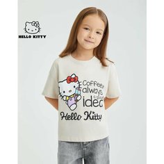 Футболка Gloria Jeans, размер 4-5л/110, светло-серый