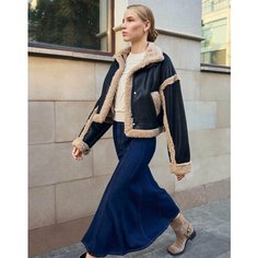 Кожаная куртка Gloria Jeans, размер XS (38-40), чёрный