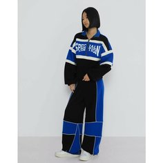 Брюки спортивные Gloria Jeans Ready! Steady! Go!, размер 3XS/140 (34), чёрный