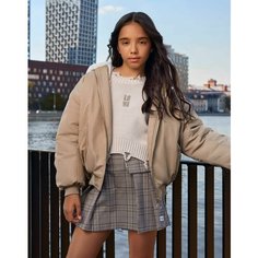 Бомбер Gloria Jeans GJ COOL, размер 10-12л/146-152, бежевый