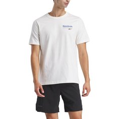 Футболка Reebok, размер M INT, бежевый/голубой