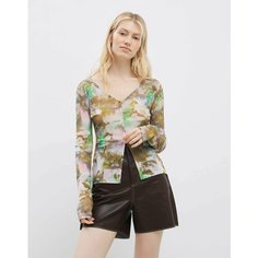 Лонгслив Gloria Jeans, размер XS (38-40), , мультиколор, бежевый