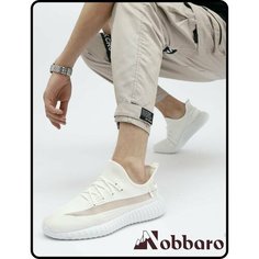 Кроссовки Nobbaro, полнота 7 (RU)/ на среднюю и широкую стопу, размер 44, белый
