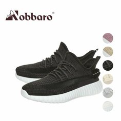 Кроссовки Nobbaro, полнота 6 (RU)/ на среднюю стопу, размер 40, черный/белый