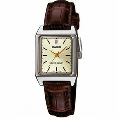 Наручные часы CASIO, коричневый, серебряный