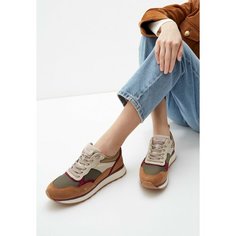 Кроссовки Tamaris, полнота G (EU)/ на среднюю и широкую стопу, размер 36, коричневый