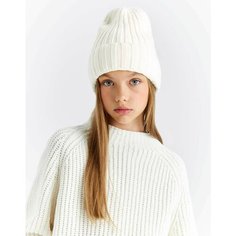 Шапка бини Gloria Jeans GJ COOL, размер 6-8л, молочный