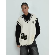 Жилет Gloria Jeans Ready! Steady! Go!, размер 3XS-XXS/146, молочный