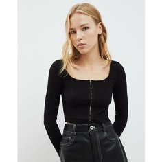 Лонгслив Gloria Jeans, размер M (44-46), , чёрный