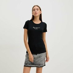 Футболка Pepe Jeans, размер 2XS, черный