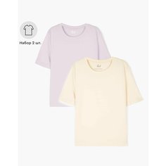 Футболка Gloria Jeans GJ COOL, комплект из 2 шт., размер 6-8л/122-128, разноцветный