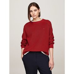 Джемпер TOMMY HILFIGER CO CARDI STITCH C-NK, размер L, , красный