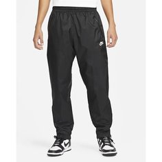 Брюки спортивные NIKE Windrunner, размер 2XL, черный/белый