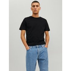 Футболка Jack & Jones PLAIN CREW NECK, размер M, черный