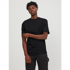 Футболка Jack & Jones PLAIN CREW NECK, размер S, black / black