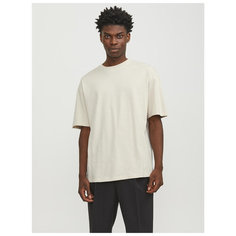 Футболка Jack & Jones PLAIN CREW NECK, размер S, кремовый