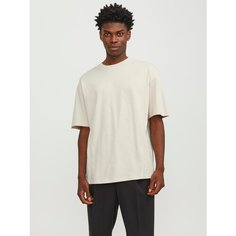 Футболка Jack & Jones PLAIN CREW NECK, размер XL, white/moonbeam