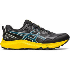 Кроссовки ASICS Gel-Sonoma 7, полнота F (EU)/ на среднюю стопу, размер 7,5 US, черный/синий/желтый