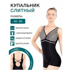 Купальник Lightswim, размер 44, черный, белый